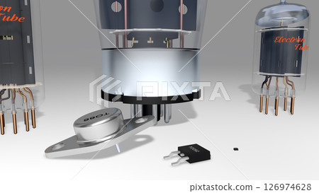 The evolution of transistors (from retro to cutting edge) 126974628