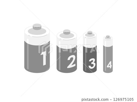 乾電池的插圖 126975105