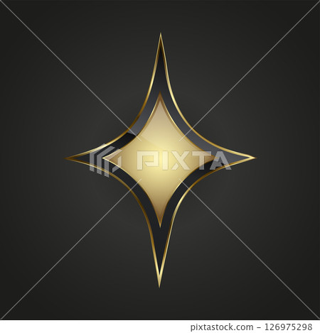Dark luxury stars on black Dark luxury stars on black 126975298