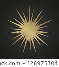 Dark luxury stars on black 126975304