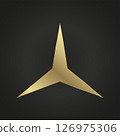 Dark luxury stars on black 126975306