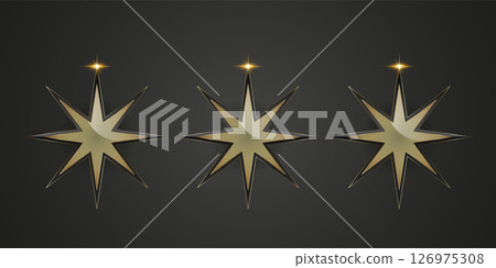 Dark luxury stars on black Dark luxury stars on black 126975308