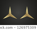 Dark luxury stars on black 126975309
