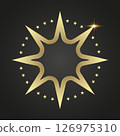 Dark luxury stars on black 126975310
