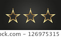 Dark luxury stars on black 126975315