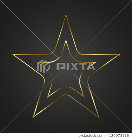 Dark luxury stars on black Dark luxury stars on black 126975316