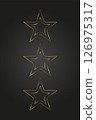 Dark luxury stars on black 126975317