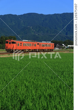 Johana Line running through rural scenery Johana Line running through rural scenery 126975497
