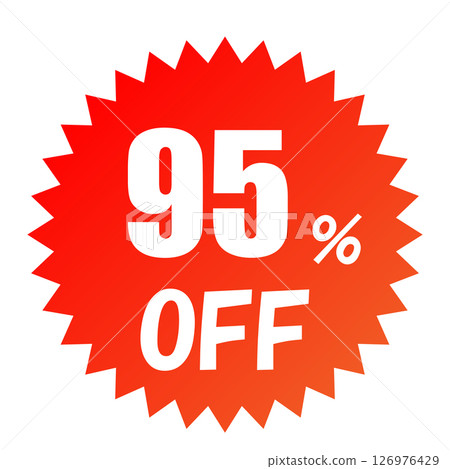 95% 折扣銷售圖標 126976429