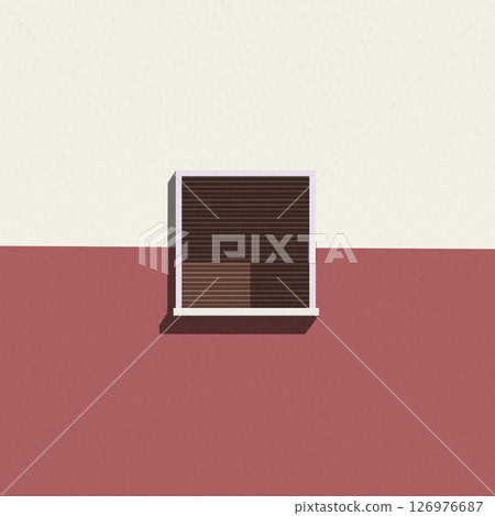 Geometric Architecture perspective building design vector illustration background. Colorful design for wall art, decoration, cards, poster and print. Geometric Architecture perspective building design vector illustration background. Colorful design for wall art, decoration, cards, poster and print. 126976687