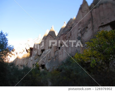 土耳其，卡帕多西亞，Zelve 露天博物館，西洋鏡風格 126976902