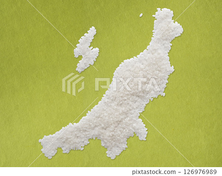 用米製作的新潟縣地圖 126976989