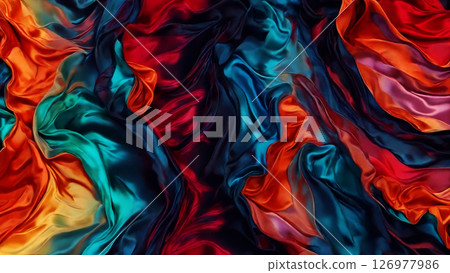 柔和布料背景素材AI生成素材 126977986