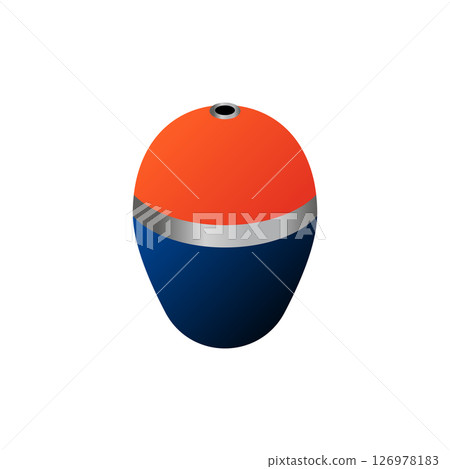 Cone float for fishing (red and blue) 126978183