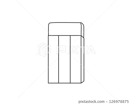 橡皮擦和線條畫 126978875