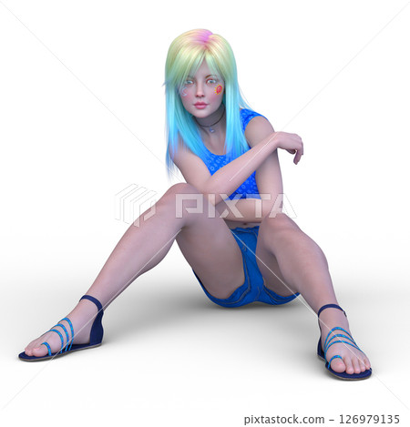 Women in shorts Women in shorts 126979135