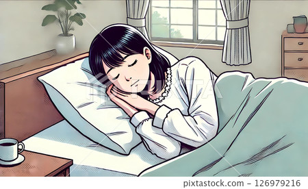 Sleeping women 126979216