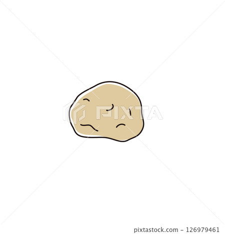 蔬菜簡單插畫土豆 126979461