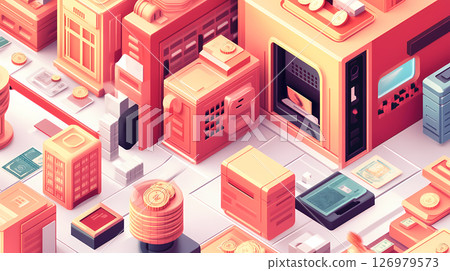 Isometric, isometric image online 126979573