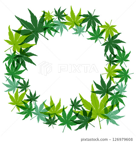 藍色楓葉的框架材料 藍色楓葉的框架材料 126979608