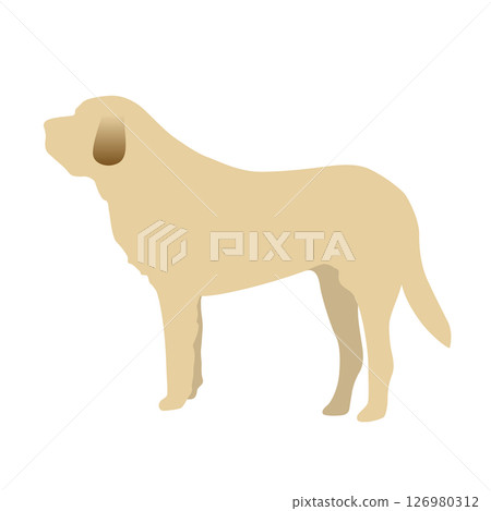 動物狗剪影簡單插圖 動物狗剪影簡單插圖 126980312