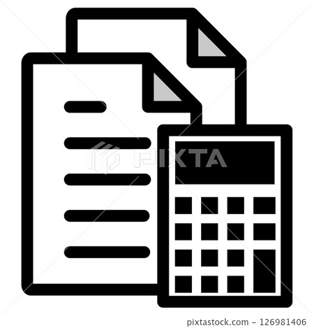 Illustration icon material: Document file 126981406