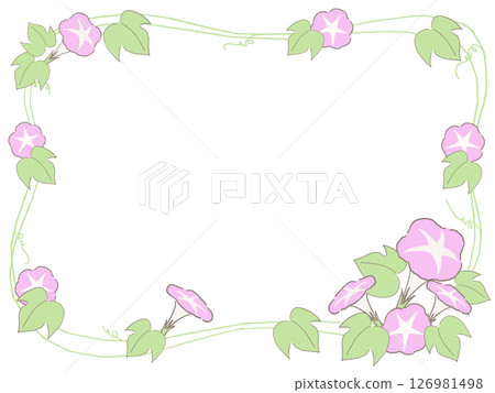 簡單的牽牛花框架 126981498