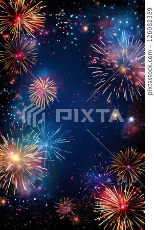 Fireworks frame 126982389