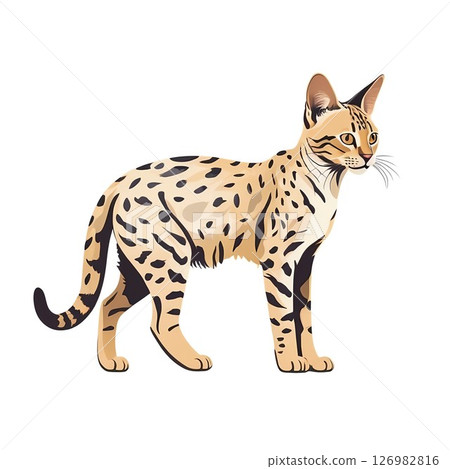 薩凡納貓活潑又充滿活力 126982816