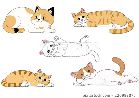 Cartoon Cats Collection 126982873