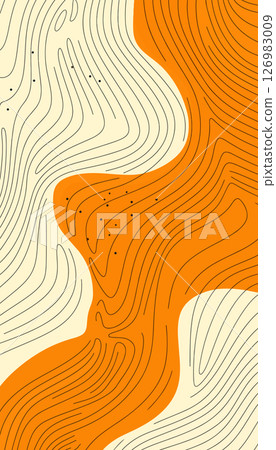 Abstract Topographic Map Illustration 126983009