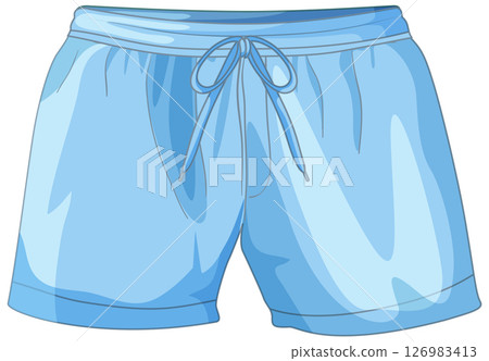Blue Athletic Shorts Vector Illustration Blue Athletic Shorts Vector Illustration 126983413
