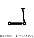 Scooter icon on white background. Vector illustration. 126983495