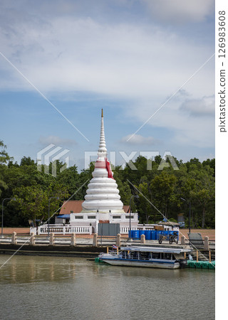 THAILAND RAYONG PHRA CHEDI KLANG NAM THAILAND RAYONG PHRA CHEDI KLANG NAM 126983608