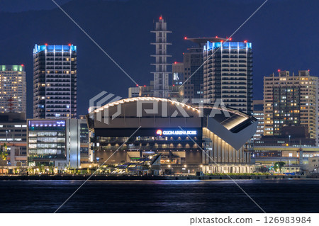 Night view of Kobe, looking towards Sannomiya (Chuo-ku, Kobe, Hyogo Prefecture) Night view of Kobe, looking towards Sannomiya (Chuo-ku, Kobe, Hyogo Prefecture) 126983984
