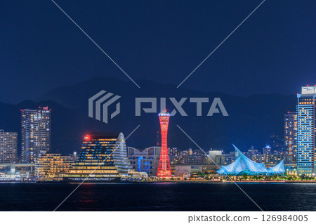 Kobe night view (Chuo-ku, Kobe, Hyogo Prefecture) Kobe night view (Chuo-ku, Kobe, Hyogo Prefecture) 126984005