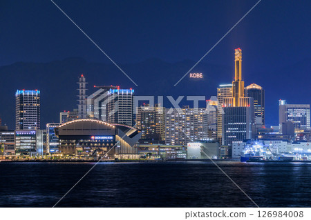 Night view of Kobe, looking towards Sannomiya (Chuo-ku, Kobe, Hyogo Prefecture) Night view of Kobe, looking towards Sannomiya (Chuo-ku, Kobe, Hyogo Prefecture) 126984008