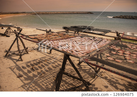 THAILAND RAYONG LAEM CHAROEN BEACH FISHING VILLAGE 126984075
