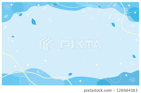 Refreshing and clean image background decoration illustration material Refreshing and clean image background decoration illustration material 126984363