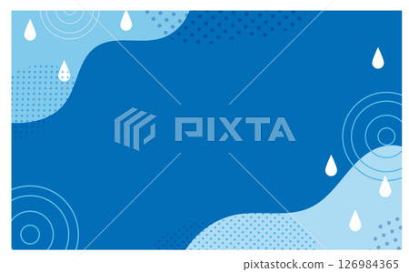 Puddle background illustration material 126984365