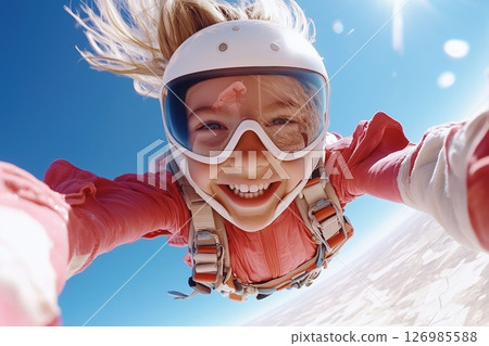 High-Altitude Glide From Mountain Peak 126985588