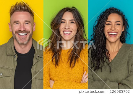 Vivid Backgrounds and Bright Smiles 126985702