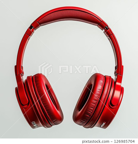 Floating Headphones in White Studio 126985704