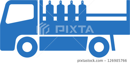 丙烷氣體輸送車輛簡單圖標 126985766