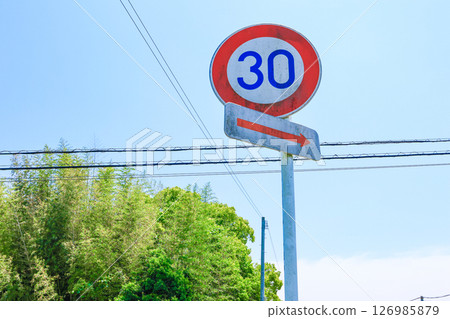 speed limit, speed limit, maximum speed, regulatory signs, road signs, traffic regulations, 126985879