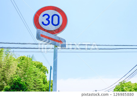 speed limit, speed limit, maximum speed, regulatory signs, road signs, traffic regulations, 126985880