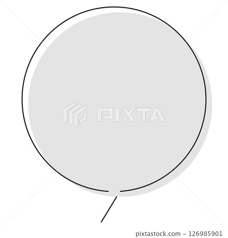 單色圓形簡單氣泡 126985901