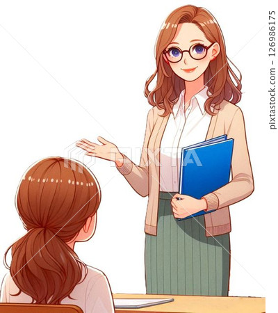 一位老師正在上課 126986175