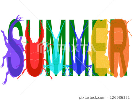 Letter design_SUMMER Letter design_SUMMER 126986351