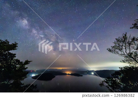 十和田湖上的銀河 04 126986382